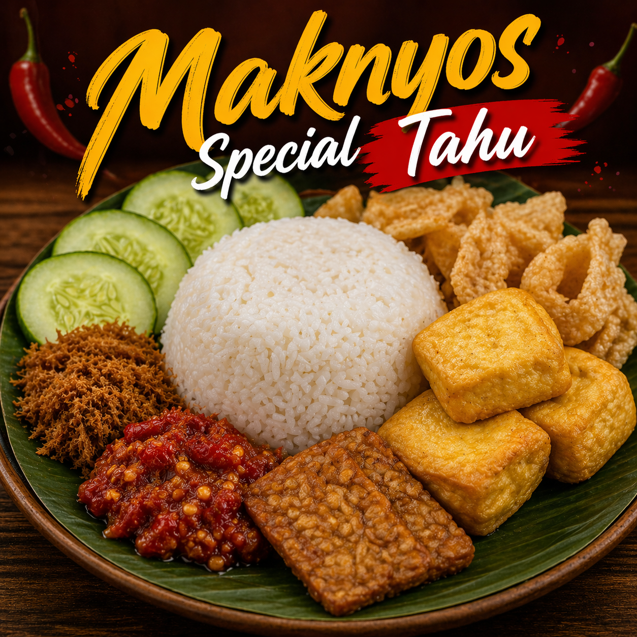 Maknyos Special Tahu dengan tambahan tahu goreng